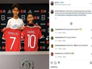 Bóng đá Anh 11/2: Quỷ đỏ ký hợp đồng với con trai Ronaldo