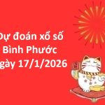 Dự đoán xổ số Bình Phước ngày 17 tháng 1 thứ 7 chuẩn xác